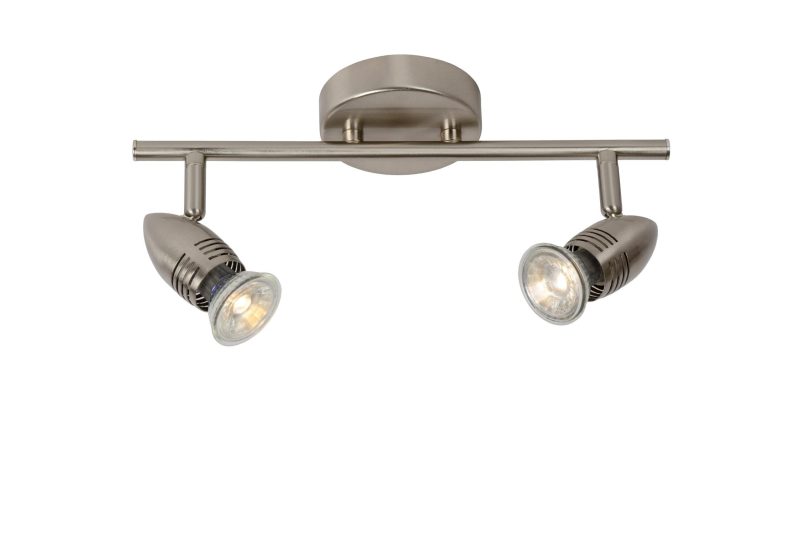 LUCIDE CARO-LED - Faretto da Soffitto - LED - GU10 - 2x5W 2700K - Cromo Opaco