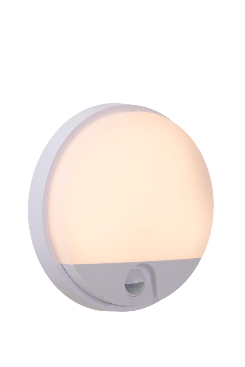 LUCIDE HUPS IR - Applique da Esterno - LED - 1x10W 3000K - IP54 - Bianco