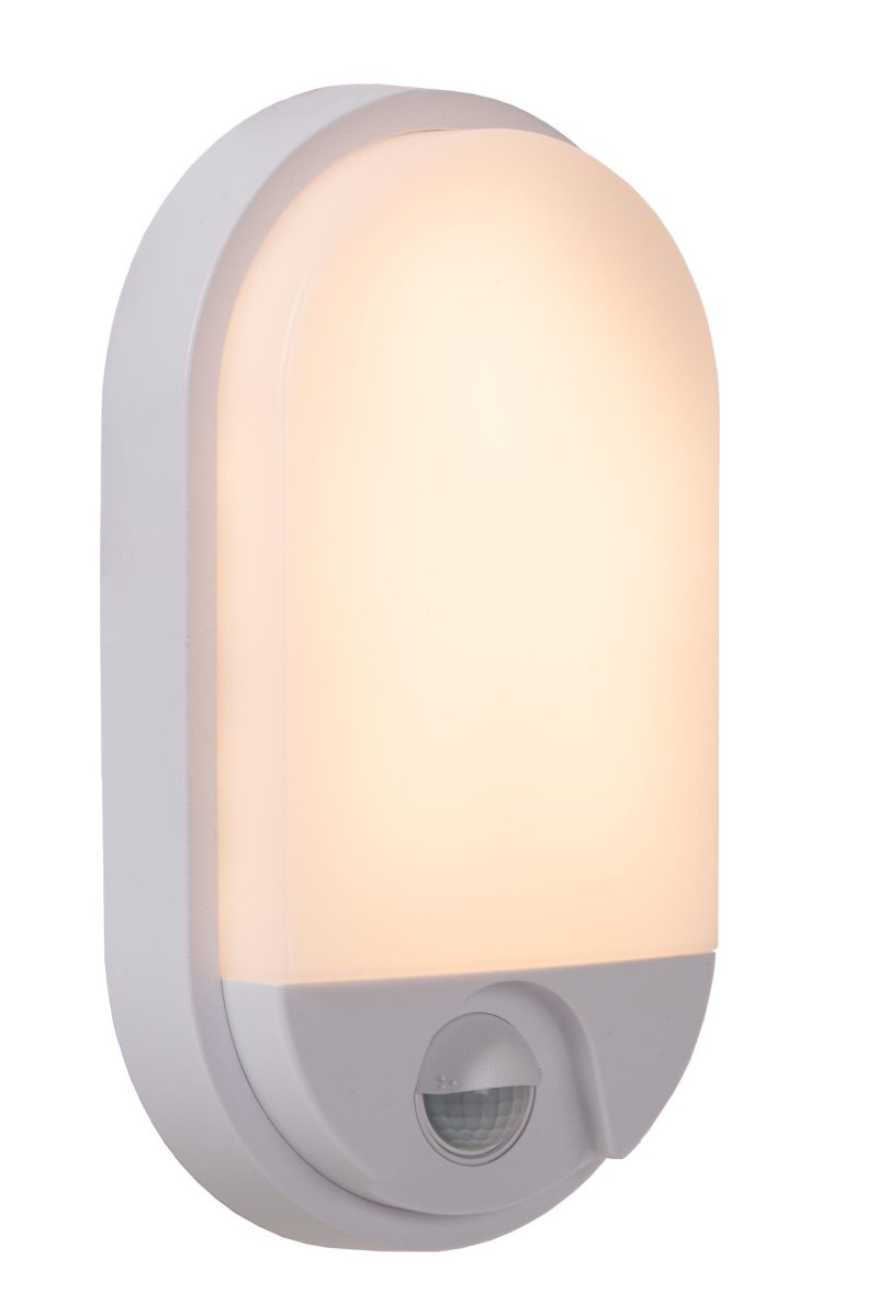 LUCIDE HUPS IR - Applique da Esterno - LED - 1x10W 3000K - IP54 - Bianco