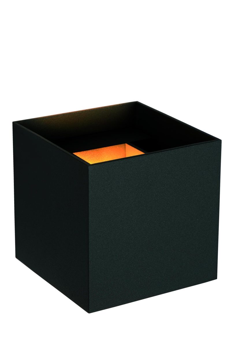 LUCIDE AXI - Wandspot Badezimmer - LED - 2x3,5W 2700K - IP54 - Verstellbarer Abstrahlwinkel - Schwarz