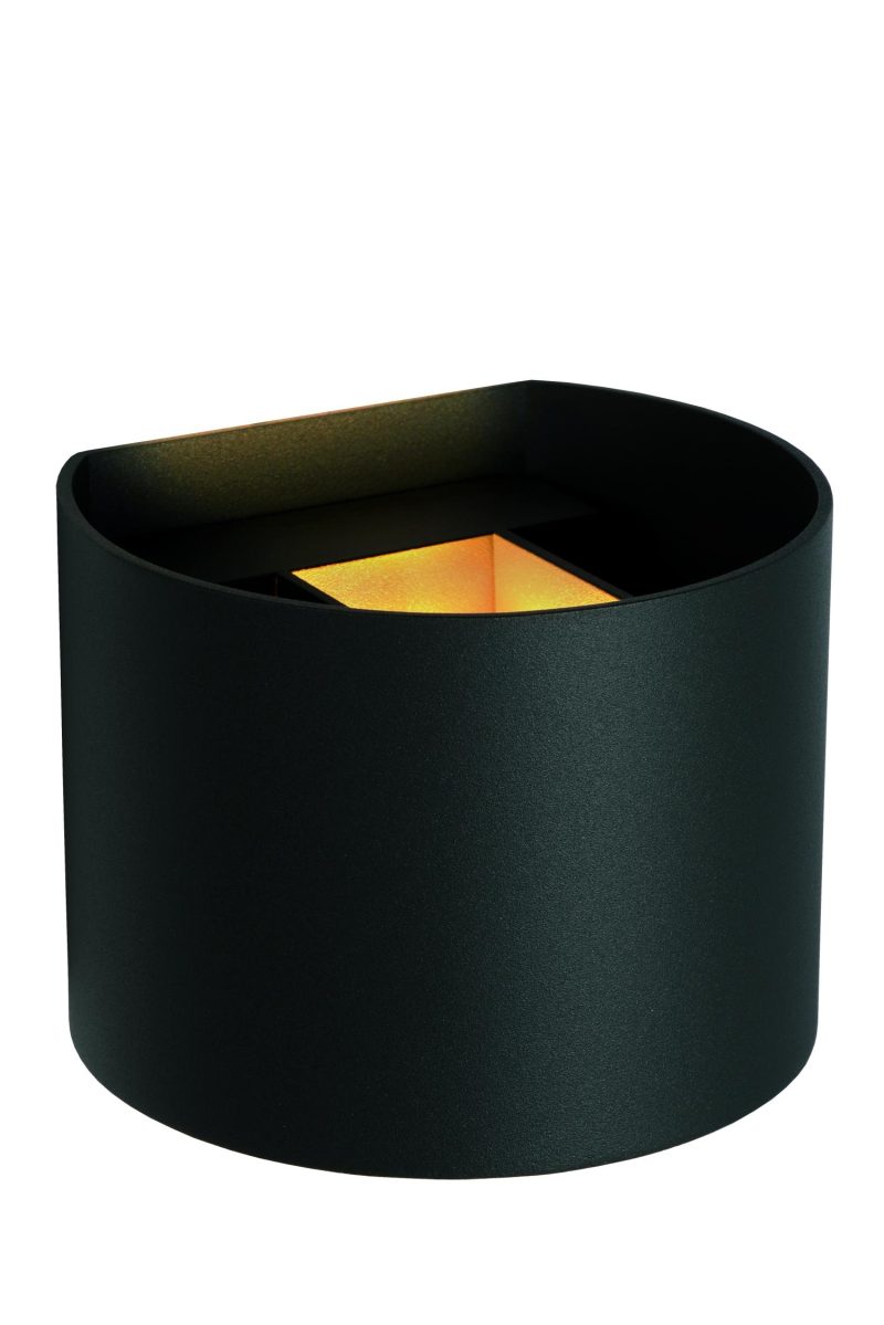 LUCIDE AXI - Wandspot Badezimmer - LED - 2x3,5W 2700K - IP54 - Verstellbarer Abstrahlwinkel - Schwarz