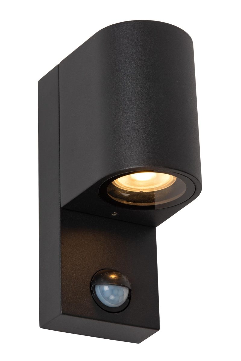 LUCIDE ZARO IR - Außen Wandspot - 1xGU10 - IP65 - Schwarz