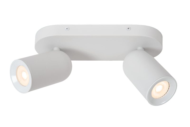 LUCIDE PUNCH - Plafondspot - 2xGU10 - Wit