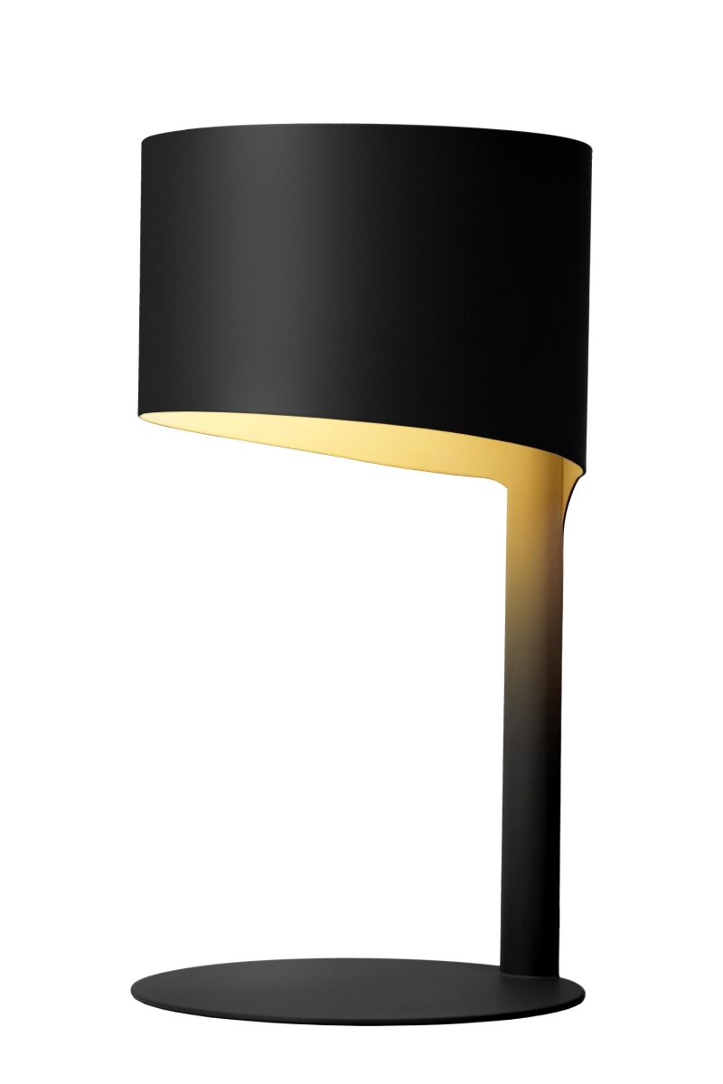 LUCIDE KNULLE - Table Lamp - Ø 15 cm - 1xE14 - Black