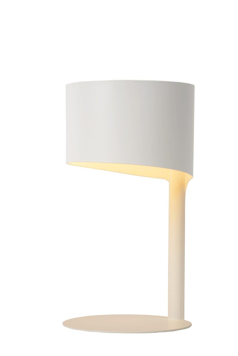 LUCIDE KNULLE - Table Lamp - Ø 15 cm - 1xE14 - White
