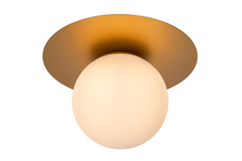LUCIDE TRICIA - Deckenleuchte - Ø 25 cm - 1xE27 - Matt Gold / Messing