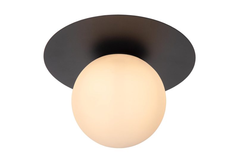 LUCIDE TRICIA - Ceiling Light - Ø 25 cm - 1xE27 - Black