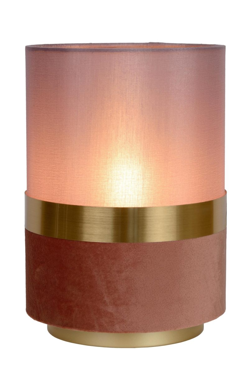 LUCIDE EXTRAVAGANZA TUSSE - Lampe de Table - Ø 15 cm - 1xE14 - Rose