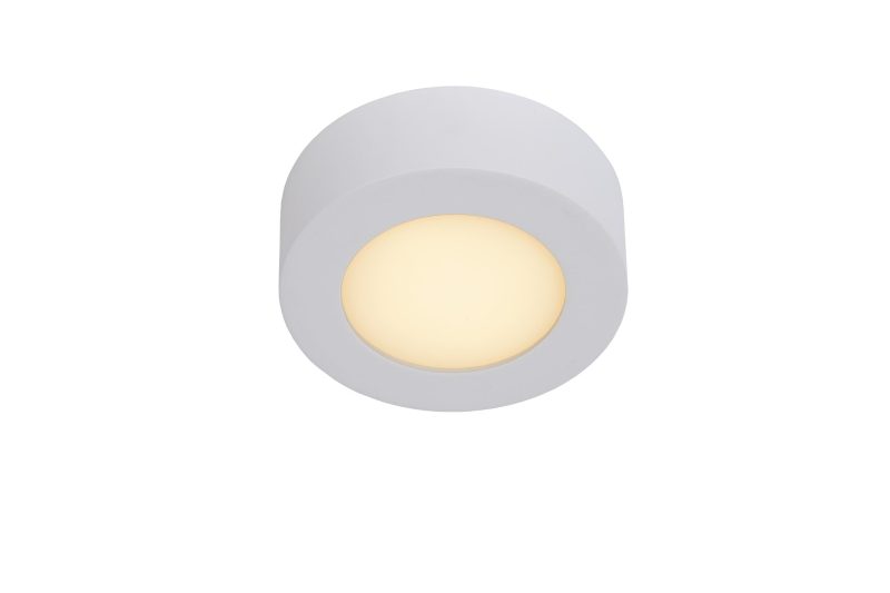 LUCIDE BRICE-LED - Deckenleuchte Badezimmer - Ø 11,7 cm - Dimmbares LED