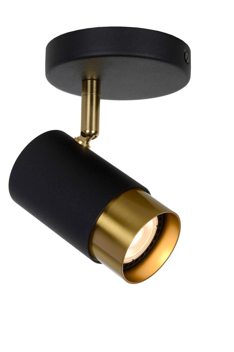 LUCIDE FLORIS - Deckenstrahler - Ø 10 cm - 1xGU10 - Schwarz