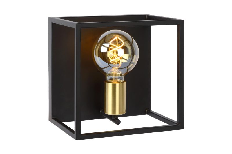 LUCIDE RUBEN - Wall Lamp - 1xE27 - Black