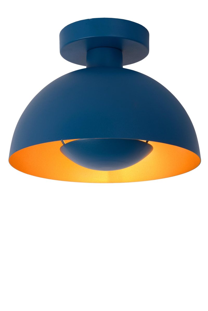 LUCIDE SIEMON - Deckenleuchte - Ø 25 cm - 1xE27 - Blau