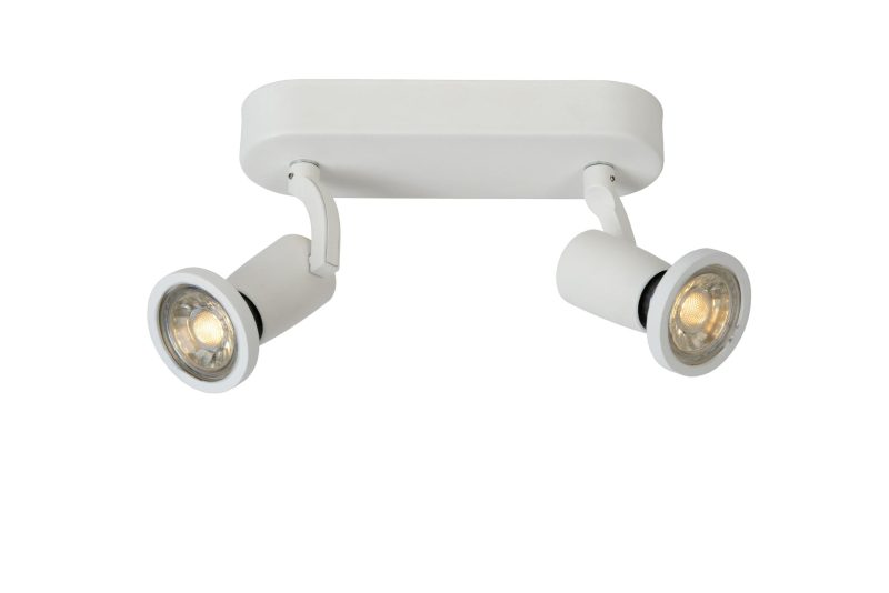 LUCIDE JASTER-LED - Faretto da Soffitto - LED - GU10 - 2x5W 2700K - Bianco