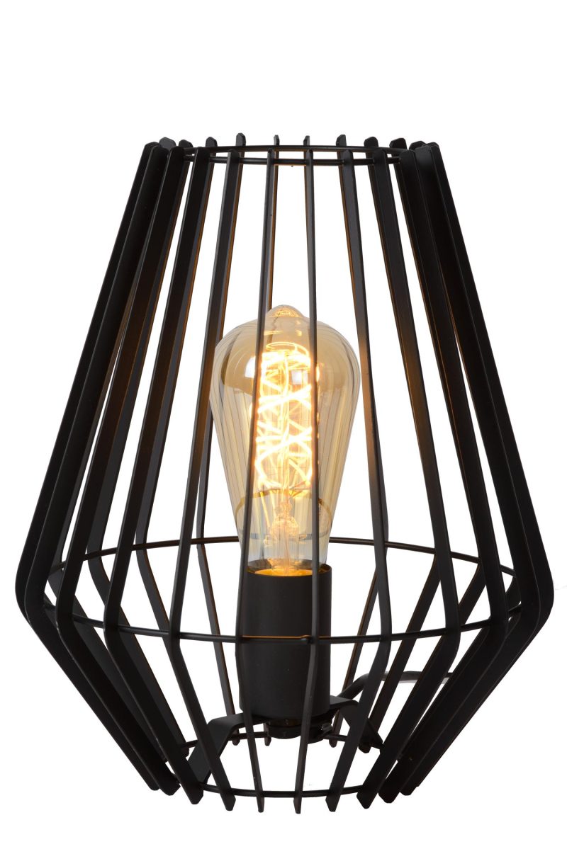 LUCIDE REDA - Lampe de Table - 1xE27 - Noir