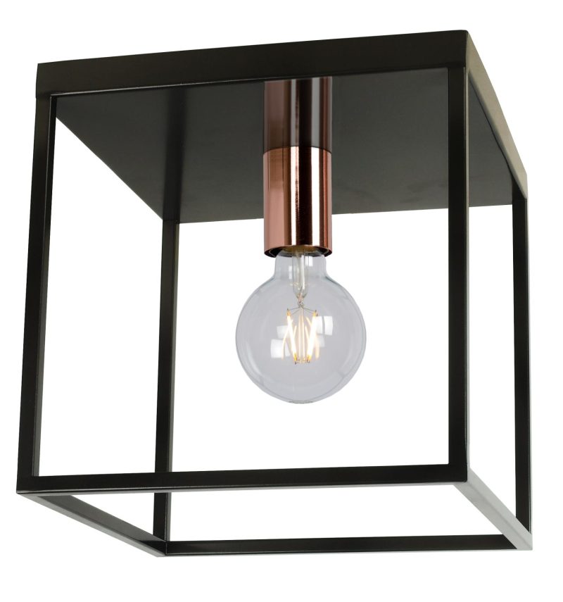 LUCIDE ARTHUR - Plafoniera - 1xE27 - Nera
