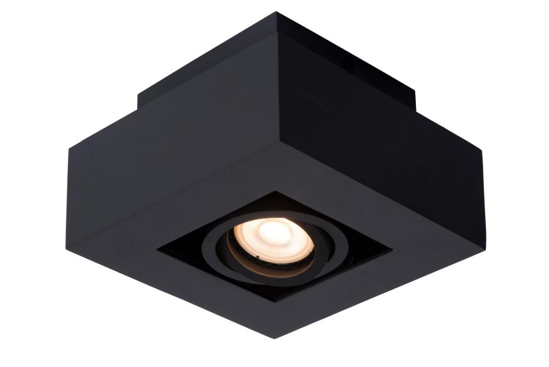 LUCIDE XIRAX - Faretto da Soffitto - LED Dim to warm - GU10 - 1x5W 2200K/3000K - Nero