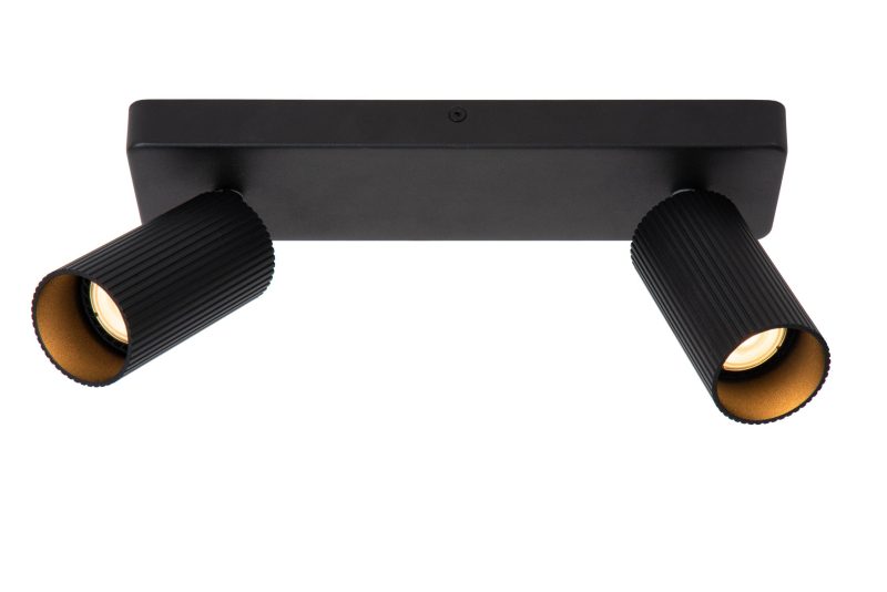 LUCIDE CLUBS - Faretto da Soffitto - 2xGU10 - Nero