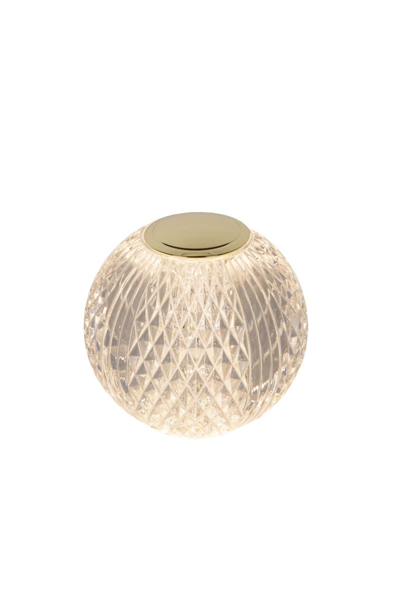 LUCIDE CINTRA - Lampe de Table Rechargeable - Accu/Batterie - Ø 9 cm