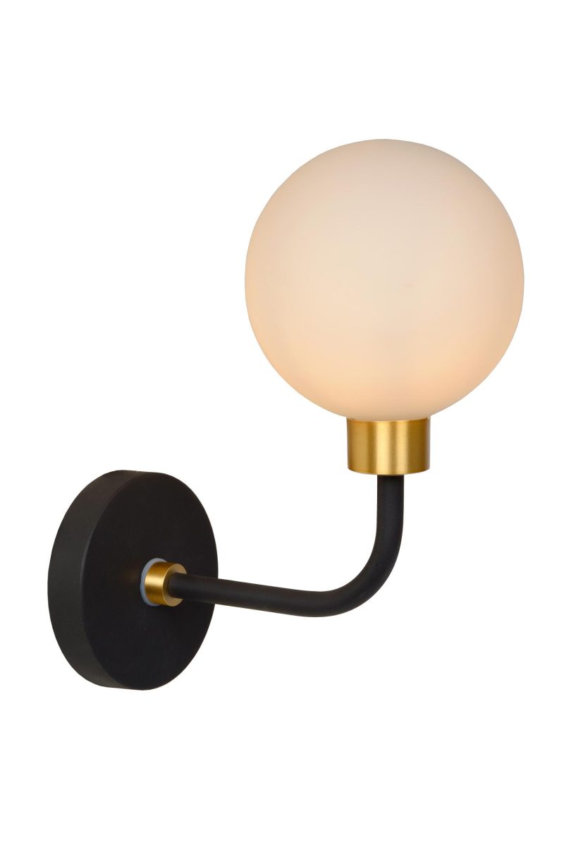 LUCIDE BEREND - Applique Bagno - 1xG9 - IP44 - Nero