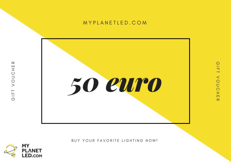 Bon cadeau 50 euros - à échanger contre l'éclairage de son choix