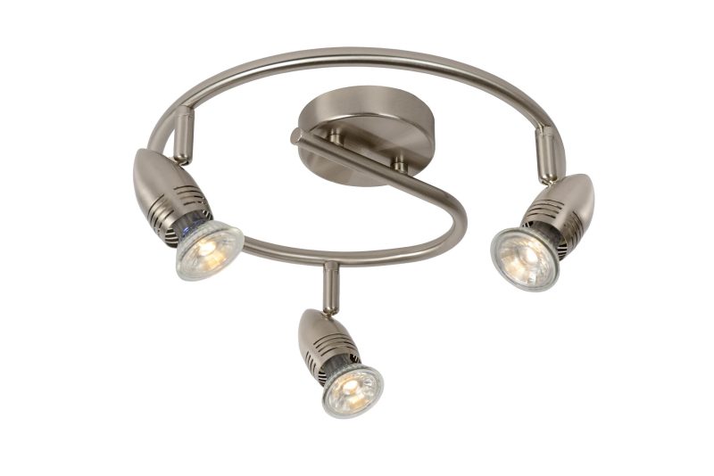 LUCIDE CARO-LED - Faretto da Soffitto - Ø 31 cm - LED - GU10 - 3x5W 2700K - Cromo Opaco