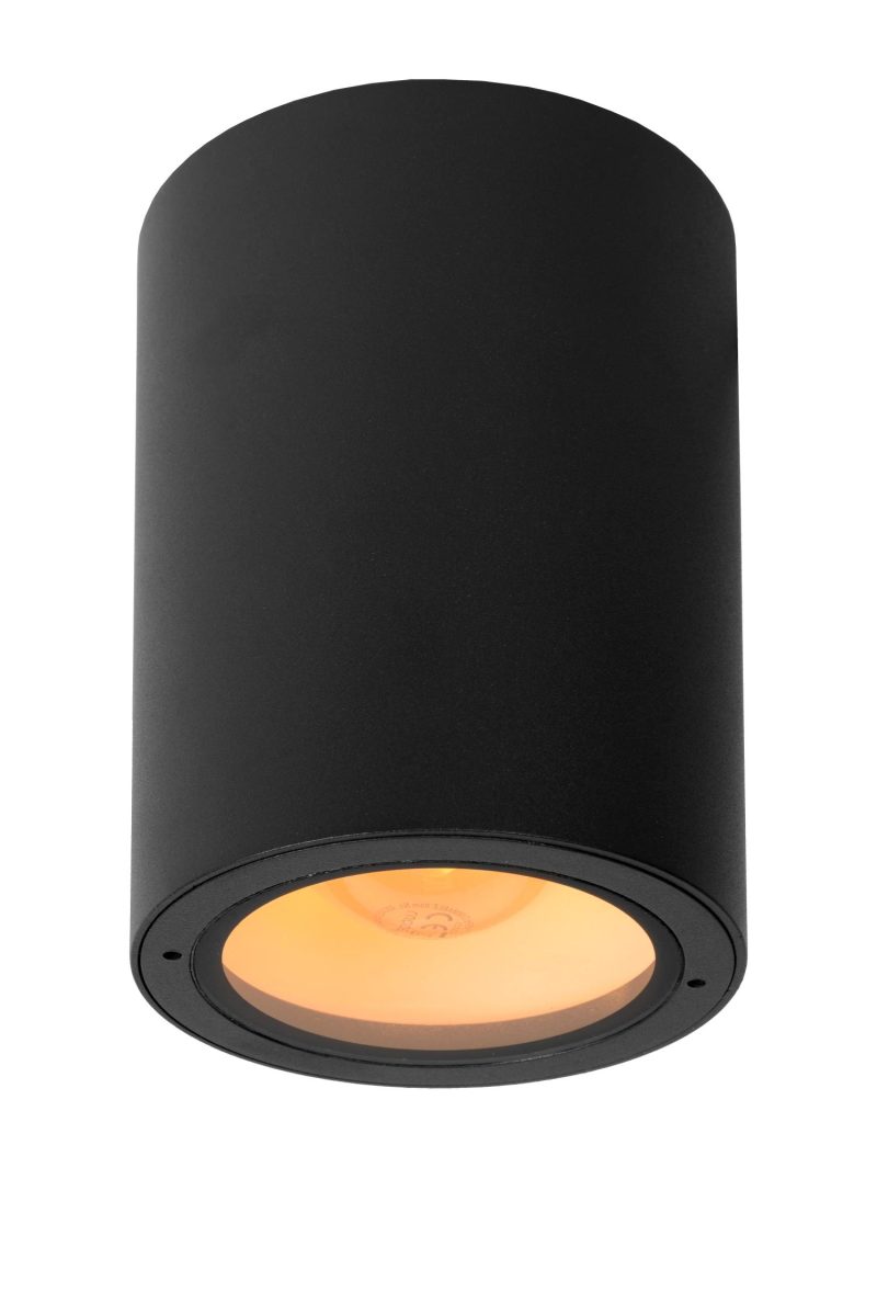 LUCIDE VOLANTIS - Faretto da Soffitto Esterno - Ø 10,8 cm - 1xE27 - Nero
