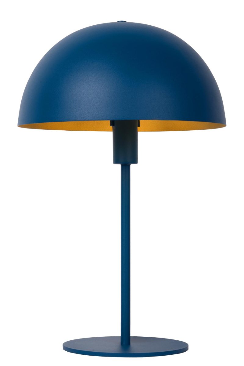 LUCIDE SIEMON - Lampe de Table - Ø 25 cm - 1xE14 - Bleu