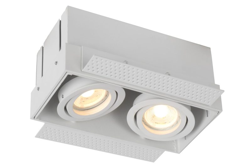 LUCIDE TRIMLESS - Einbaustrahler - 2xGU10 - Weiß