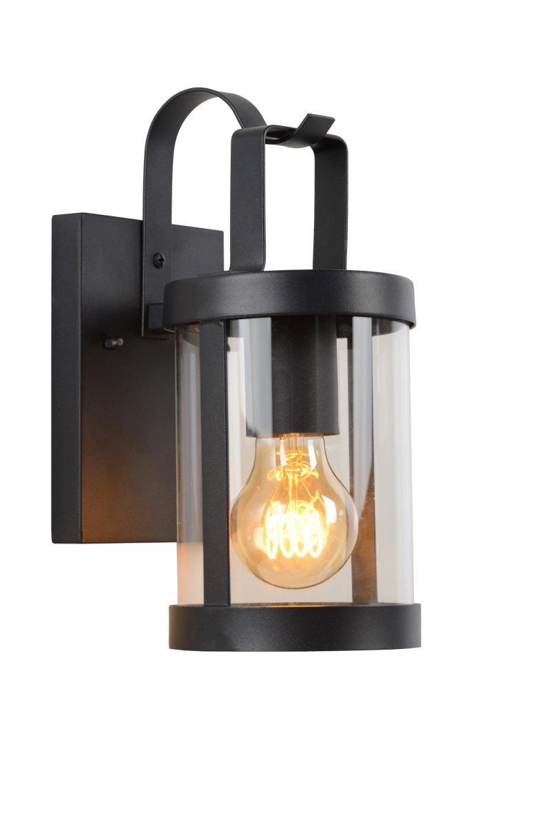 LUCIDE LINDELO - Applique da Esterno - 1xE27 - IP23 - Nera