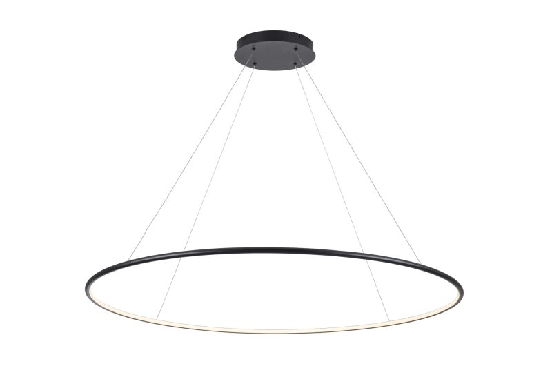 Fantasia ANNU LED Ring-Pendelleuchte schwarz ø120 cm, dimmbar, 3000K