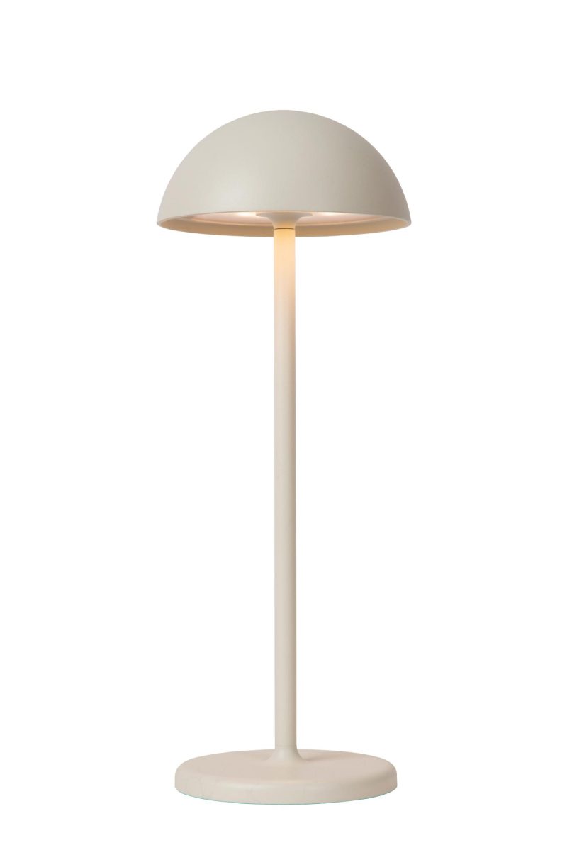 LUCIDE JOY - Rechargeable Outdoor Table Lamp - Battery/Accu - Ø 12 cm - Dimmable LED
