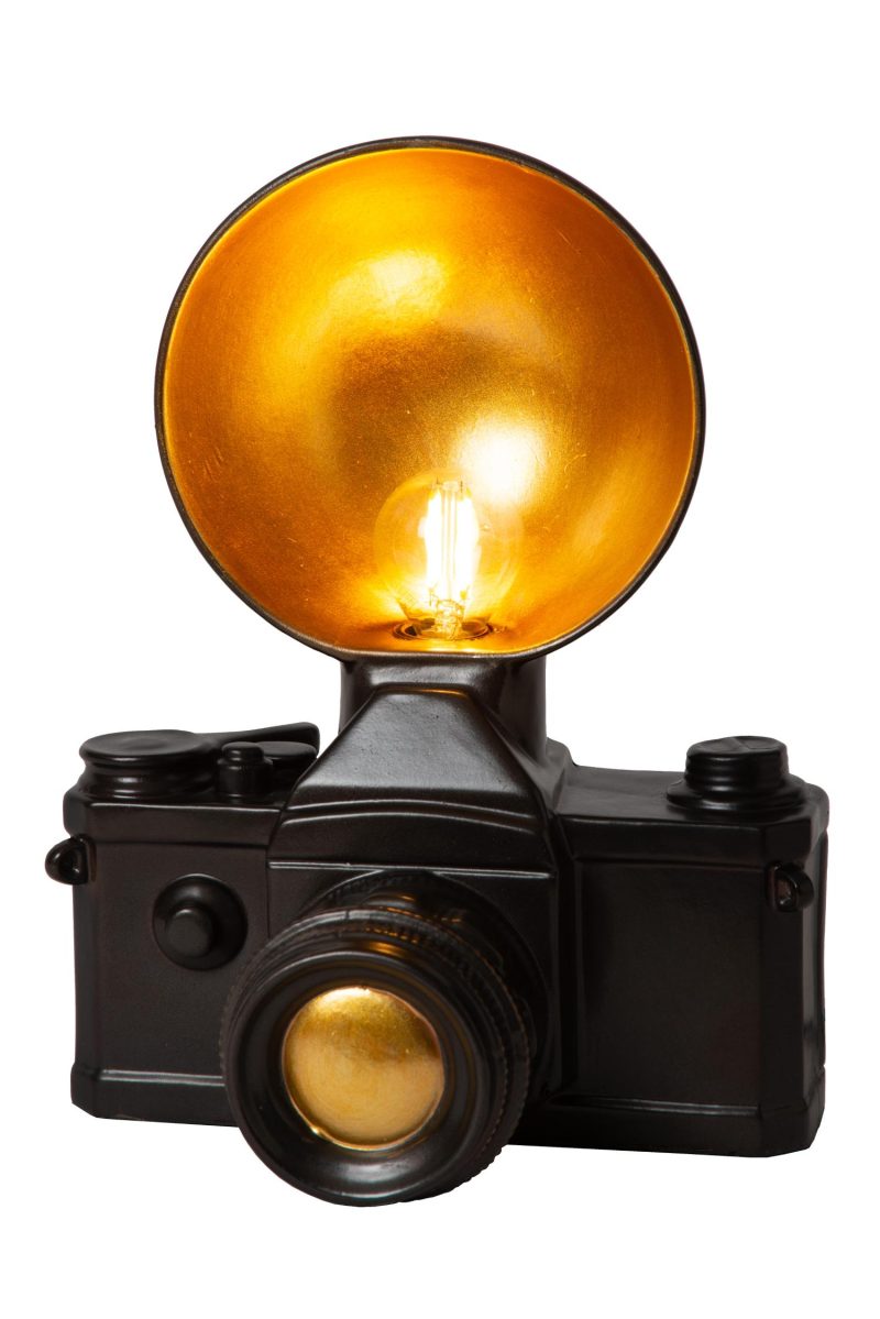 LUCIDE EXTRAVAGANZA CAMERA - Lampada da Tavolo - 1xE14 - Nera