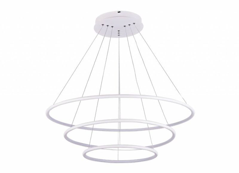 Fantasia Annu lampada sospensione 3 anelli nero 99W LED