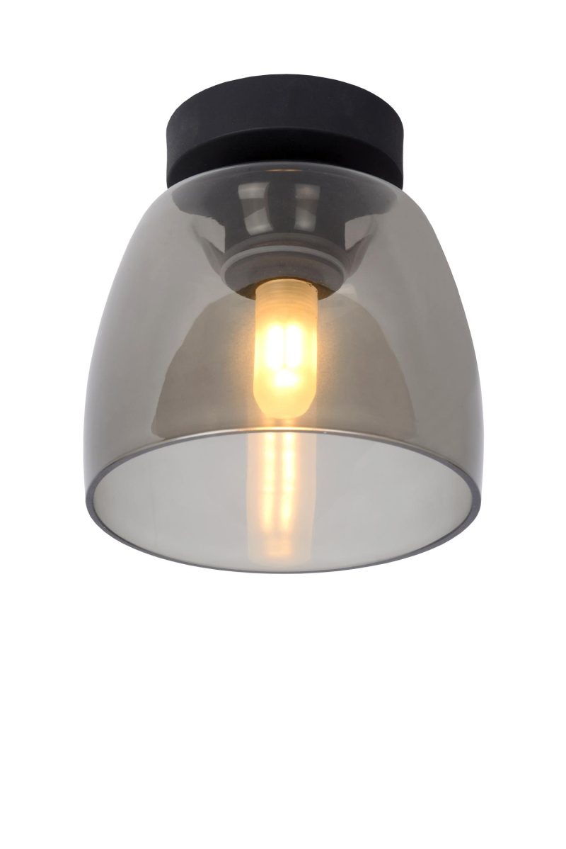 LUCIDE TYLER - Bathroom Ceiling Light - Ø 16.1 cm - 1xG9 - IP44 - Black