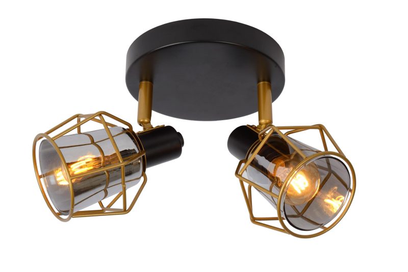 LUCIDE NILA - Ceiling Spot - 2xE14 - Black