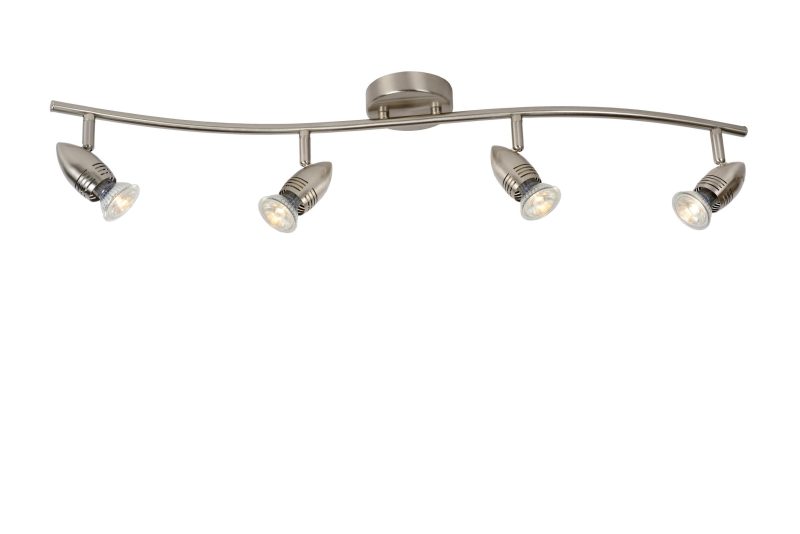 LUCIDE CARO-LED - Faretto da Soffitto - LED - GU10 - 4x5W 2700K - Cromo Opaco