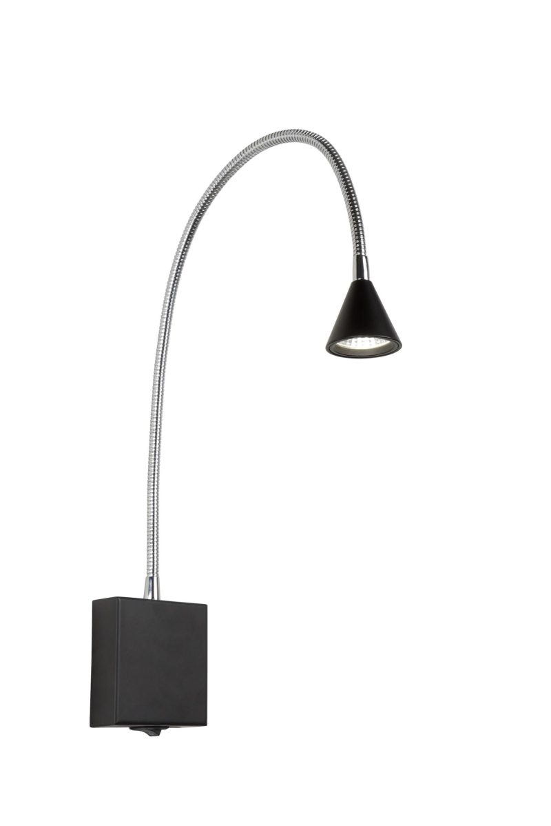 LUCIDE BUDDY - Nachttischlampe - LED - 1x4W 4000K - Schwarz