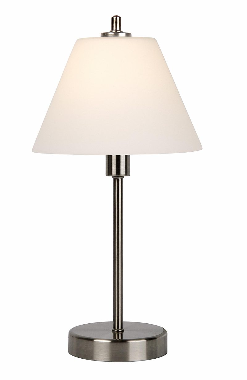 LUCIDE TOUCH - Lampe de Table - Ø 22 cm - 1xE14 - 3 StepDim - Chrome Mat