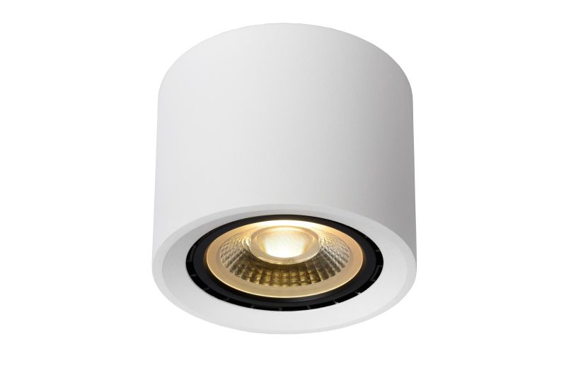 LUCIDE FEDLER - Faretto da Soffitto - Ø 12 cm - LED Dim to warm - GU10 (ES111) - 1x12W 2200K/3000K - Bianco