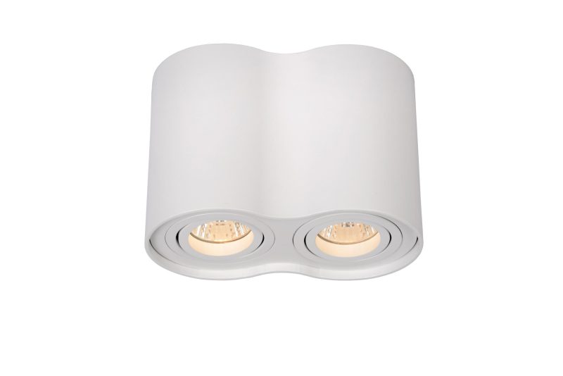 LUCIDE TUBE - Ceiling Spot - 2xGU10 - White