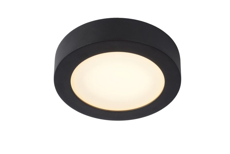LUCIDE BRICE-LED - Deckenleuchte Badezimmer - Ø 18 cm - Dimmbar LED
