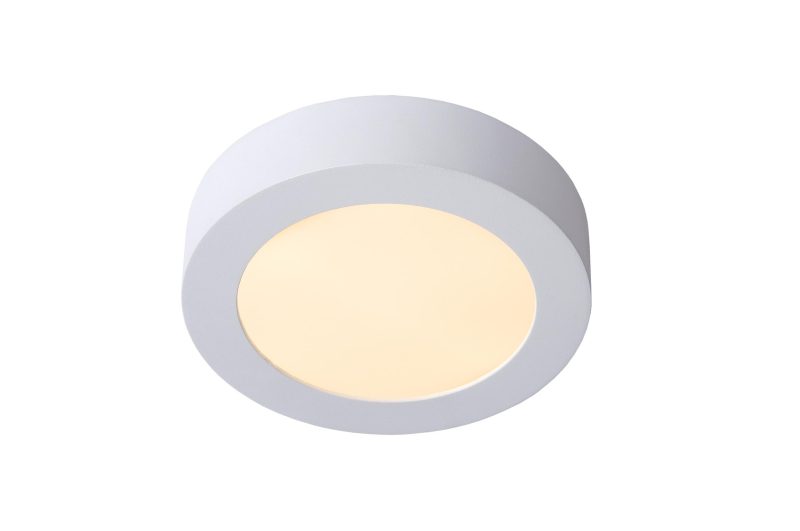 LUCIDE BRICE-LED - Badezimmer Deckenleuchte - Ø 18 cm - Dimmbar LED