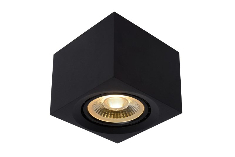 LUCIDE FEDLER - Faretto da Soffitto - LED Dim to Warm - GU10 (ES111) - 1x12W 2200K/3000K - Nero