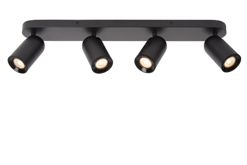LUCIDE PUNCH - Faretto da Soffitto - 4xGU10 - Nero