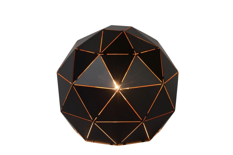 LUCIDE OTONA - Lampe de Table - Ø 25 cm - 1xE27 - Noir