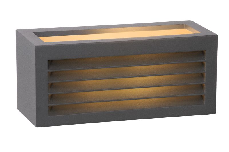 LUCIDE DIMO - Außenwandleuchte - 1xE27 - IP54 - Anthrazit