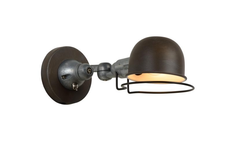 LUCIDE HONORE - Wall Lamp - 1xE14 - Rust Brown