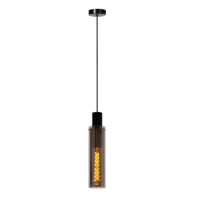 LUCIDE ORLANDO - Lampada a Sospensione - Ø 10 cm - 1xE27 - Fumé
