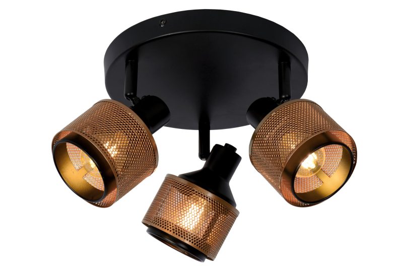 LUCIDE RAFA - Ceiling Spot - Ø 35 cm - 3xE14 - Black