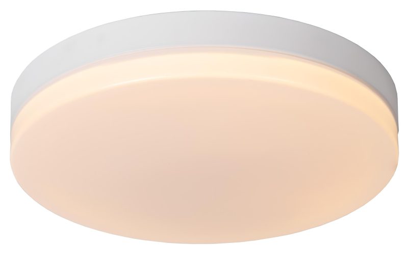 LUCIDE BISKIT - Bathroom Ceiling Light - Ø 40 cm - LED - 1x36W 2700K - IP44 - White